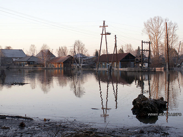 В  Кузбассе из-за обильных дождей подтопило частные дома