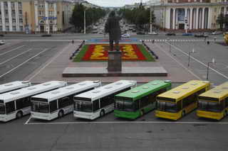 Десять новых МАЗов пополнили автопарк общественного транспорта Кузбасса