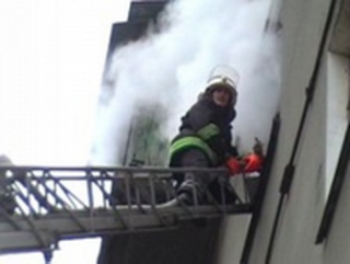 В Кемерово на пожаре был спасён человек 