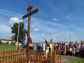 Поклонный крест установлен в селе Ступишино Тяжинского района