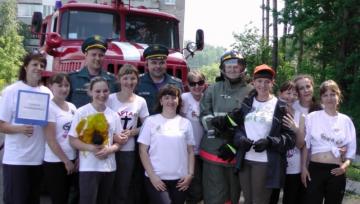 Новокузнецкие добровольцы состязались в мастерстве тушить пожары