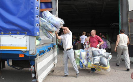 Кузбасс отправил партию гуманитарного груза в помощь жителям Алтайского края
