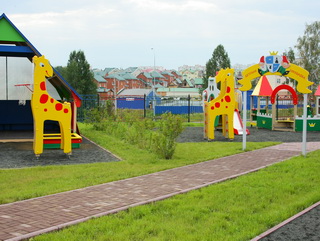 В поселке Шерегеш установлена спортивно-игровая площадка