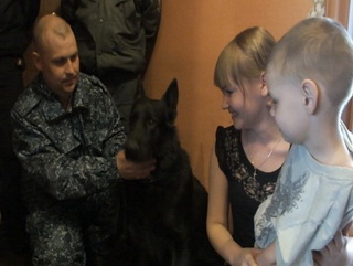 В Кемеровской области служебно-розыскная собака Хазар помогла найти пропавшего ребенка 