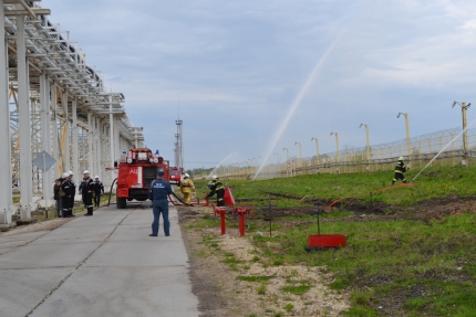 Пожарно-тактическое учение на базе ООО «Яйский нефтеперерабатывающий завод»