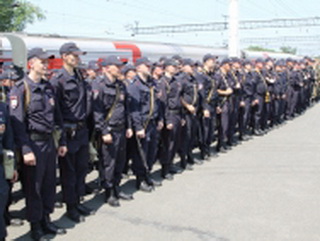 Сводный отряд кузбасских полицейских отправился на Северный Кавказ