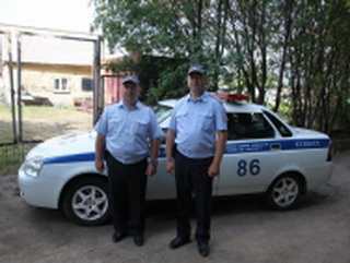 В Кемеровской области сотрудники Госавтоинспекции предотвратили пожар в дачном поселке