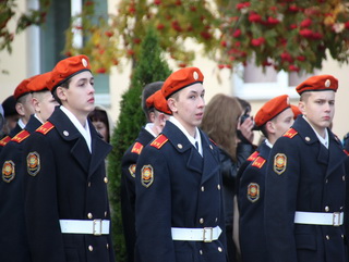 В Кемерово 123 первокурсников губернаторского кадетского корпуса МЧС приняли присягу