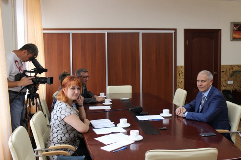 Глава Мысковского городского округа встретился с корреспондентами городских средств массовой информации