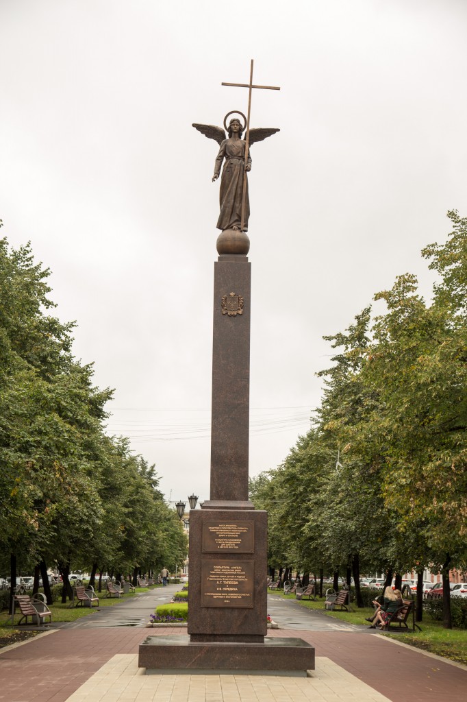 Ангел-хранитель появился у Кемерова в рамках подготовки к Дню шахтера