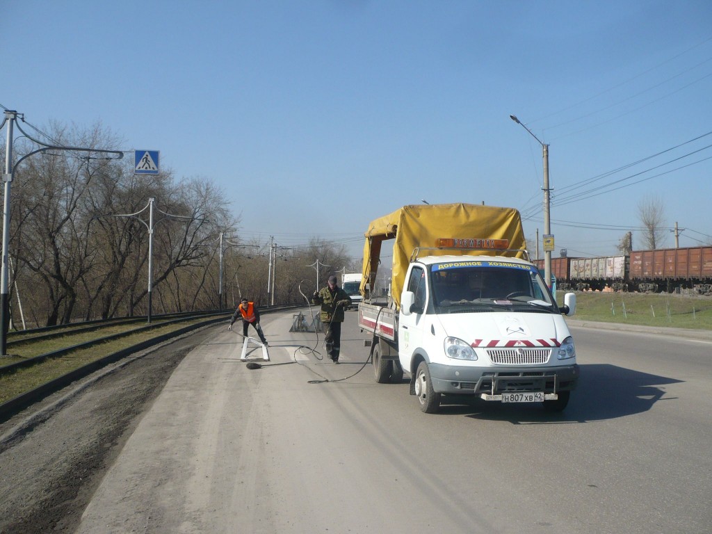 В наступившем сезоне дорожники Кузбасса нанесут более 7 тыс. км разметки