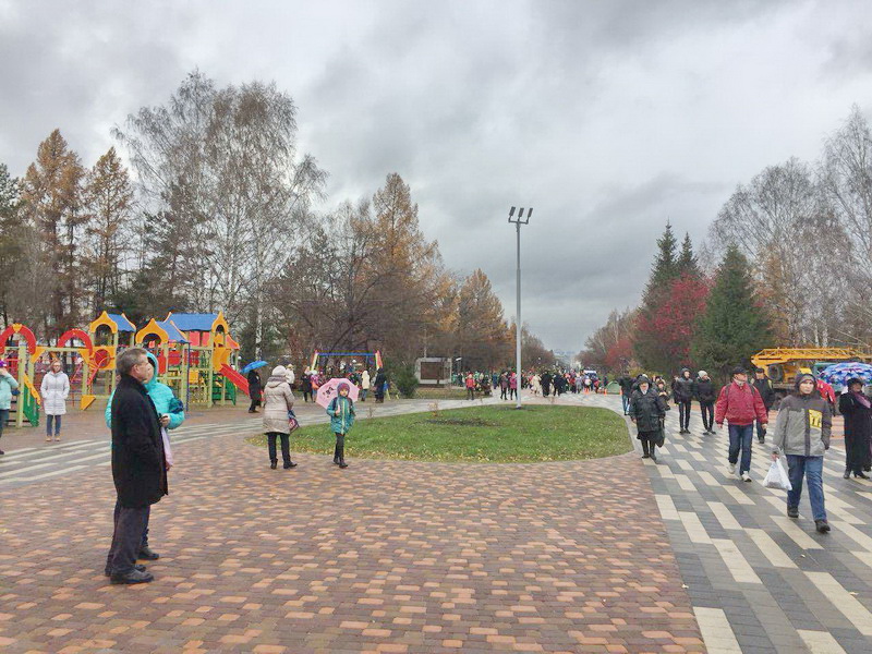 Линейный парк на бульваре Строителей благоустроен в Кемерово