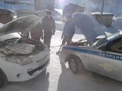 В Таштагольском районе сотрудники госавтоинспекции помогли гостям из Архангельска