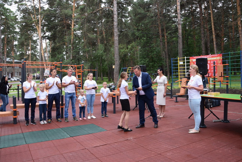 В Гурьевске по нацпроекту «Демография» открылась новая спортивная площадка ГТО