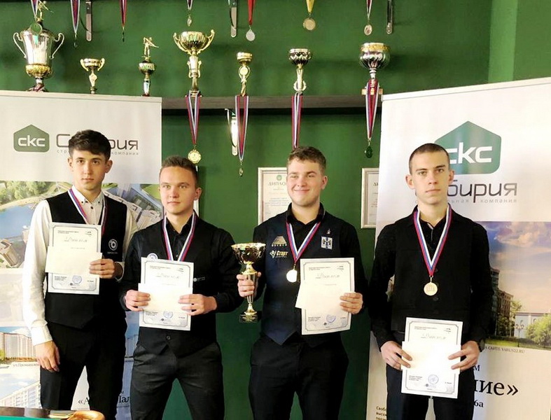 Трое кузбассовцев заняли призовые места на первенстве СФО по бильярдному спорту 