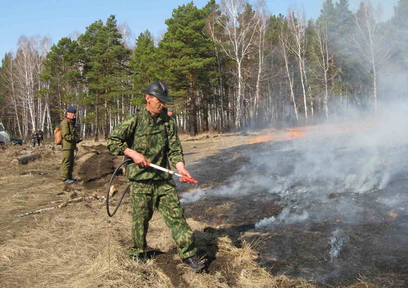 Первый лесной пожар в этом году потушен в Мариинском лесничестве