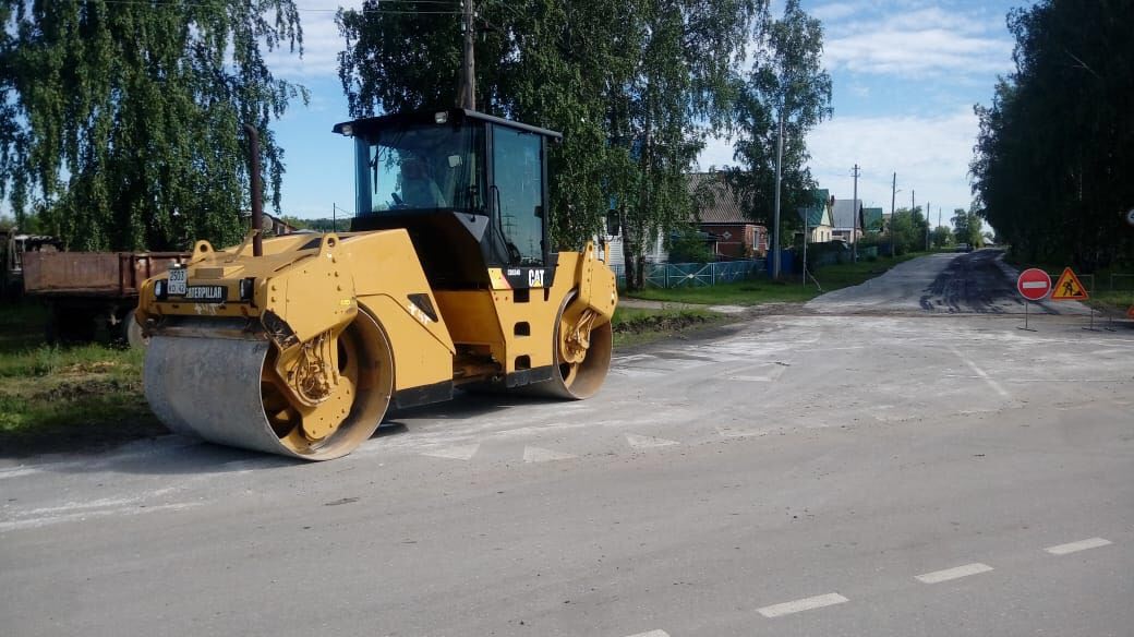 Строительство дороги в селе Поломошное Яшкинского округа завершат к 15 июня