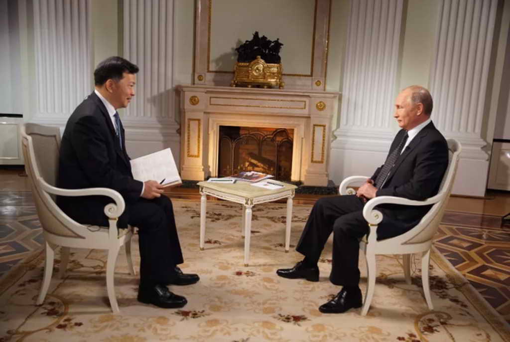 В.Путин: Интервью Медиакорпорации Китая