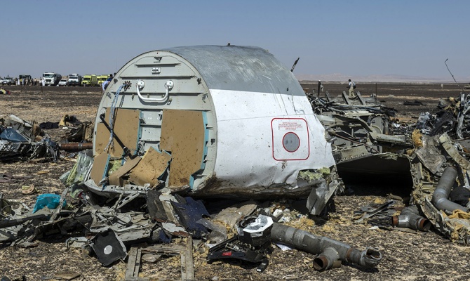 Опубликовано первое видео с места падения Airbus на Синае