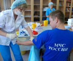 Сотрудники МЧС станут донорами крови