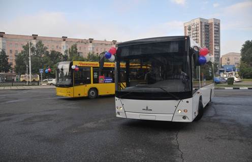 Автопарк Мысков и Новокузнецка пополнился новыми автобусами