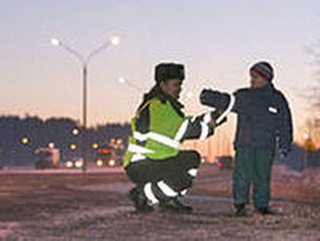 В Прокопьевском районе полицейские провели профилактическую акцию «Засветись!»