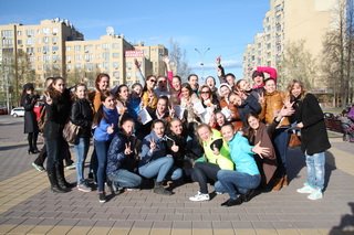 В областном центре Кузбасса состоялся масштабный флеш-моб