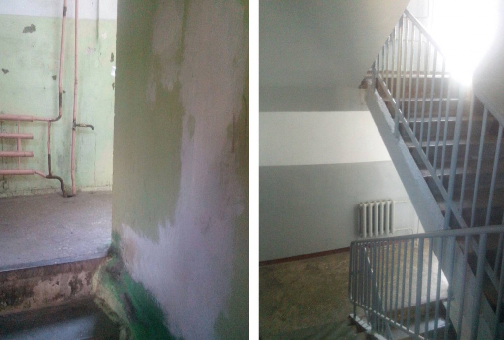 После двух штрафов от ГЖИ кемеровская управляющая компания отремонтировала подъезд жилого дома