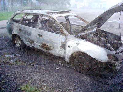 Житель Новокузнецка от злости сжег два автомобиля