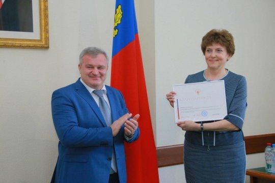Ольге Барбараш объявлена благодарность председателя СФ РФ Валентины Матвиенко