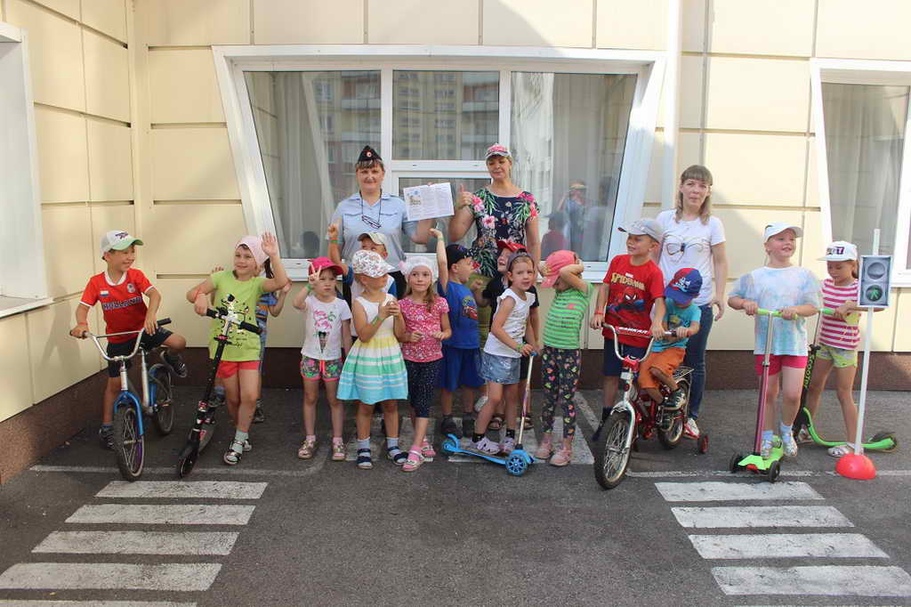 В Новокузнецке дошкольники стали участниками велоквеста
