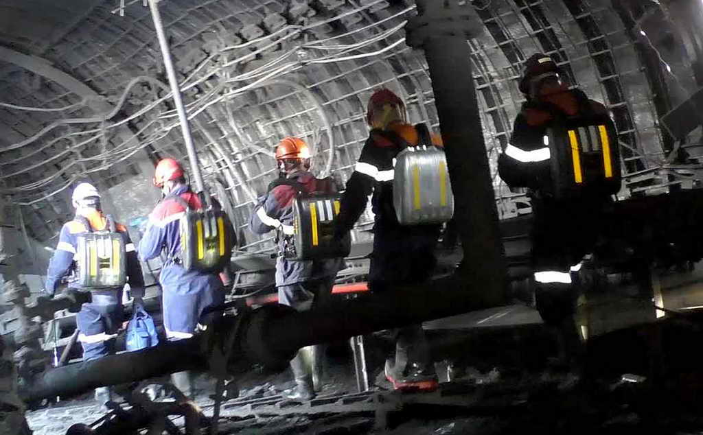 Горноспасатели проводят повторное обследование шахты «Листвяжная»