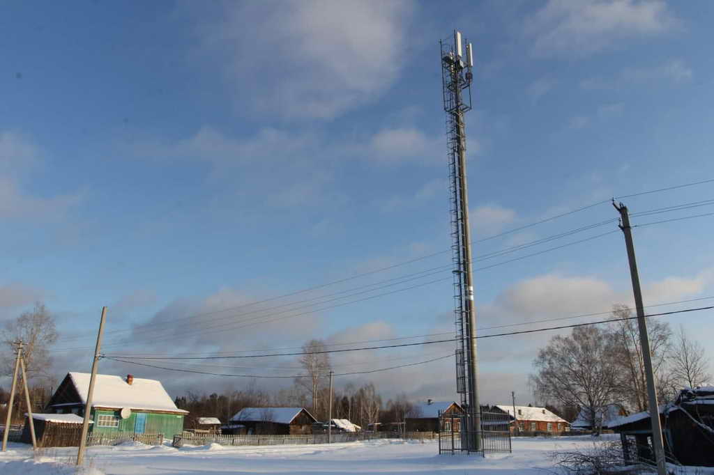 В поселке Лебяжий Мариинского округа появились сотовая связь и мобильный интернет 4G