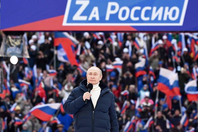 Путин выступил на митинг-концерте в честь воссоединения Крыма с Россией