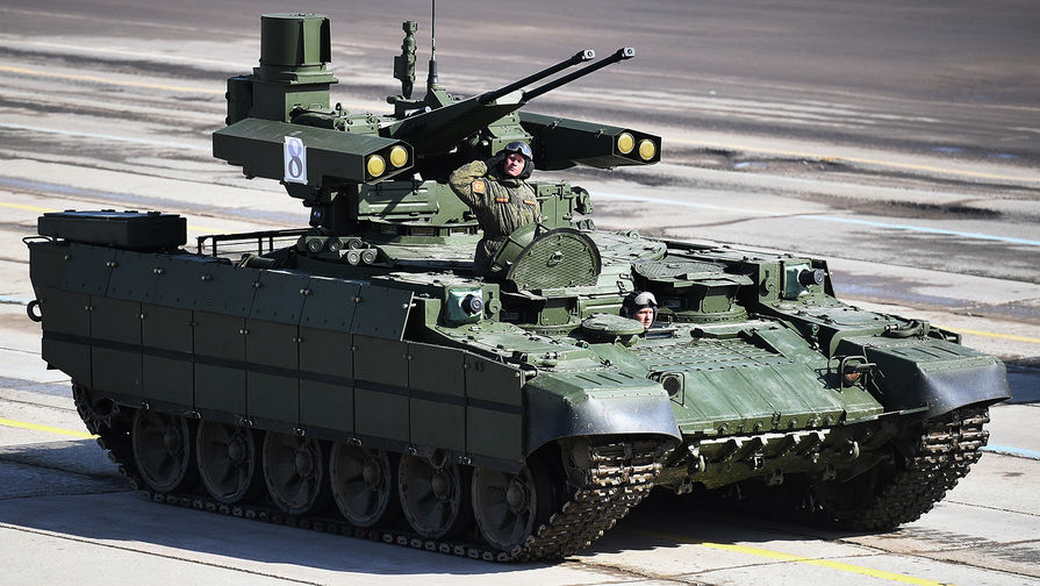 Российские военные применили на Украине взвод БМПТ «Терминатор»