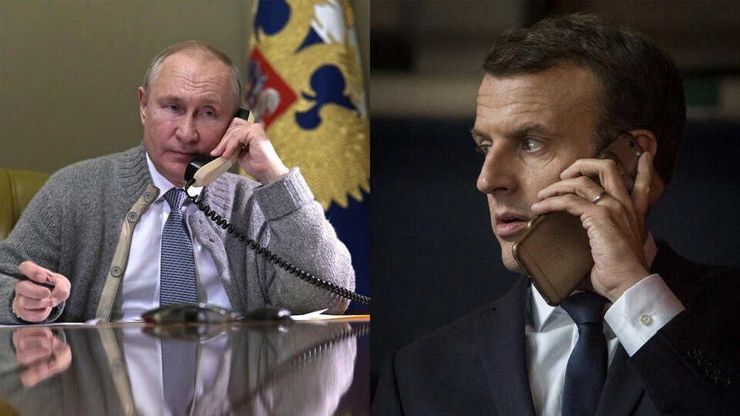 Телефонный разговор Владимира Путина с Президентом Франции Эммануэлем Макроном
