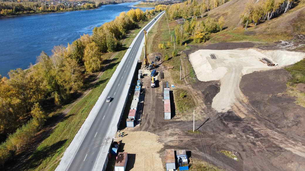 В КуZбассе началось строительство моста через Томь на северо-западном обходе Кемерова