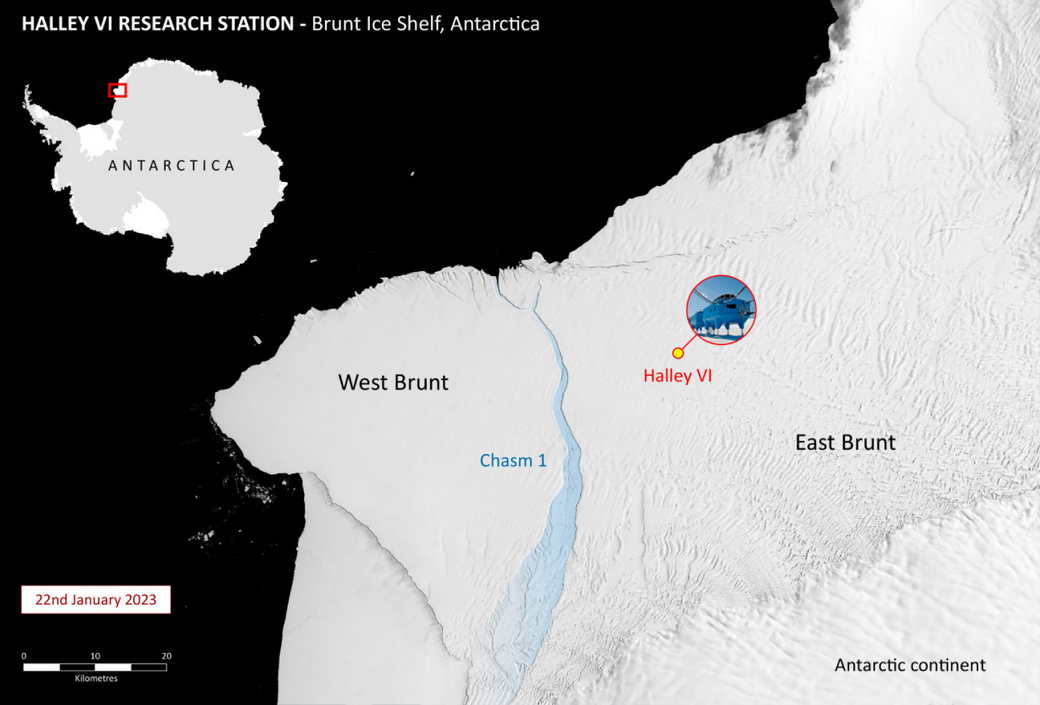 От шельфового ледника Антарктиды откололся айсберг размером с Лондон