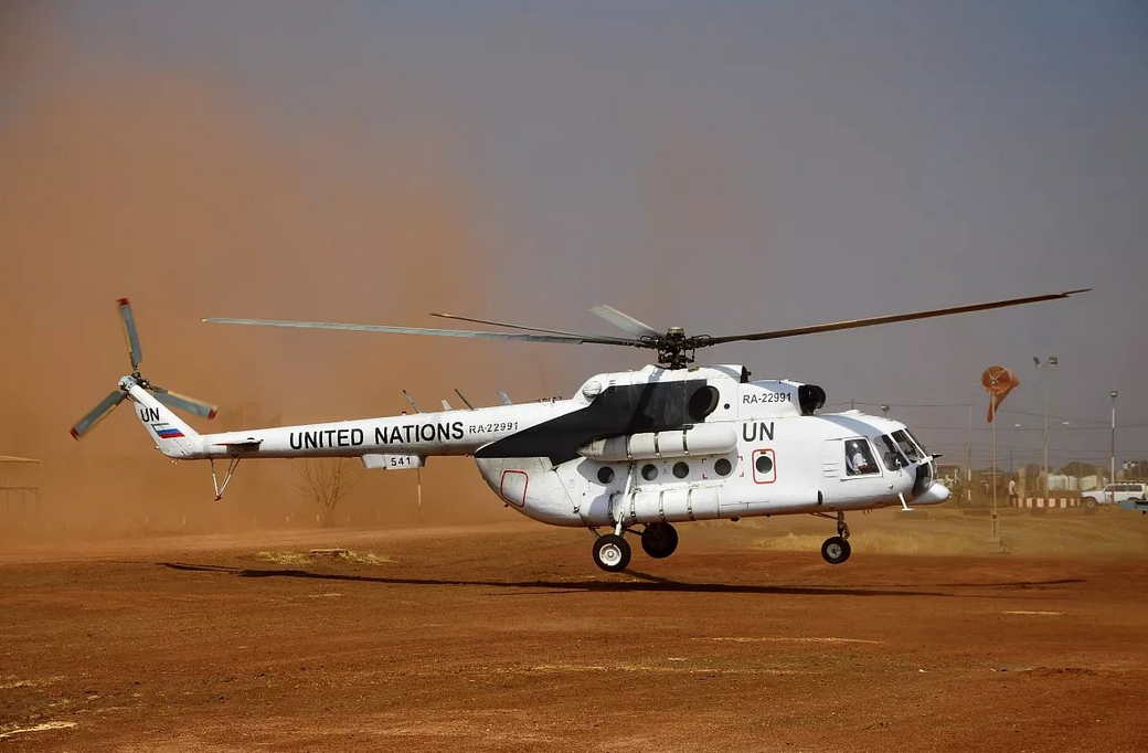 В Сомали обстреляли российский вертолет, участвующий в гуммиссии ООН
