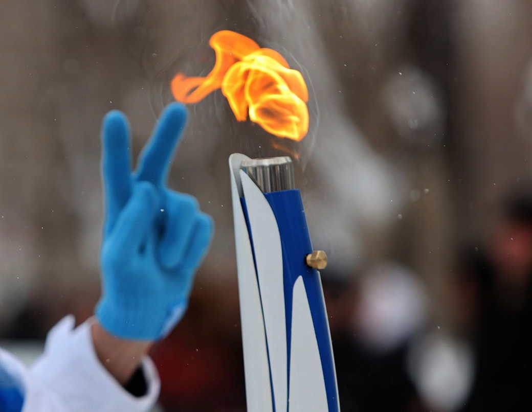 Таштагольский район принимает эстафету огня II зимних Международных спортивных игр «Дети Азии»