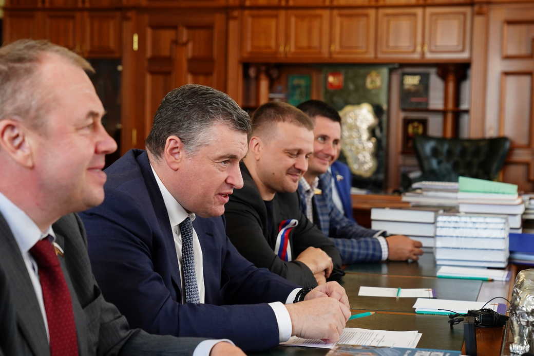 Сергей Цивилев провел рабочую встречу с лидером ЛДПР Леонидом Слуцким
