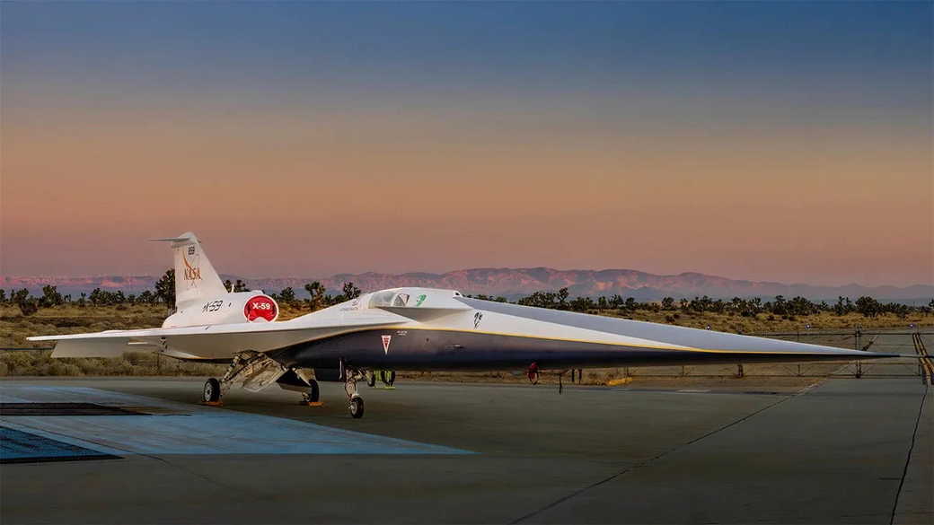 NASA и Lockheed Martin представили экспериментальный сверхзвуковой самолет X-59