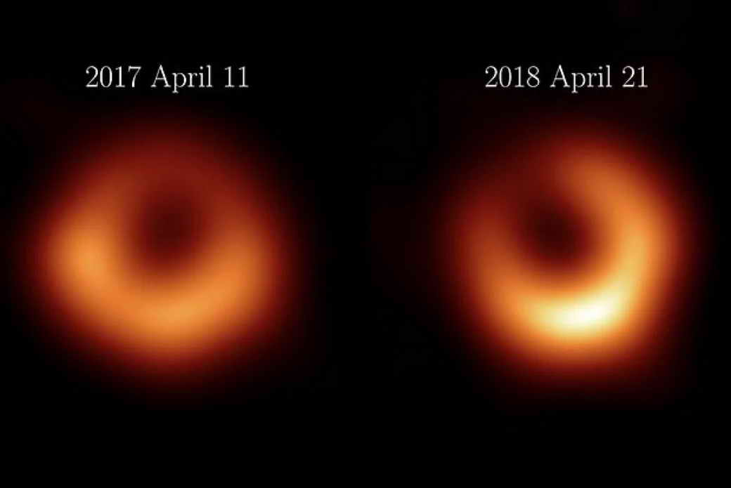 Получено новое изображение черной дыры M87*