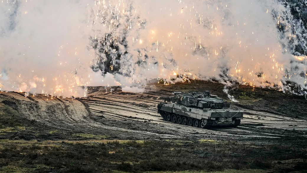 Появились кадры эвакуации трофейного Leopard 2 из зоны боевых действий