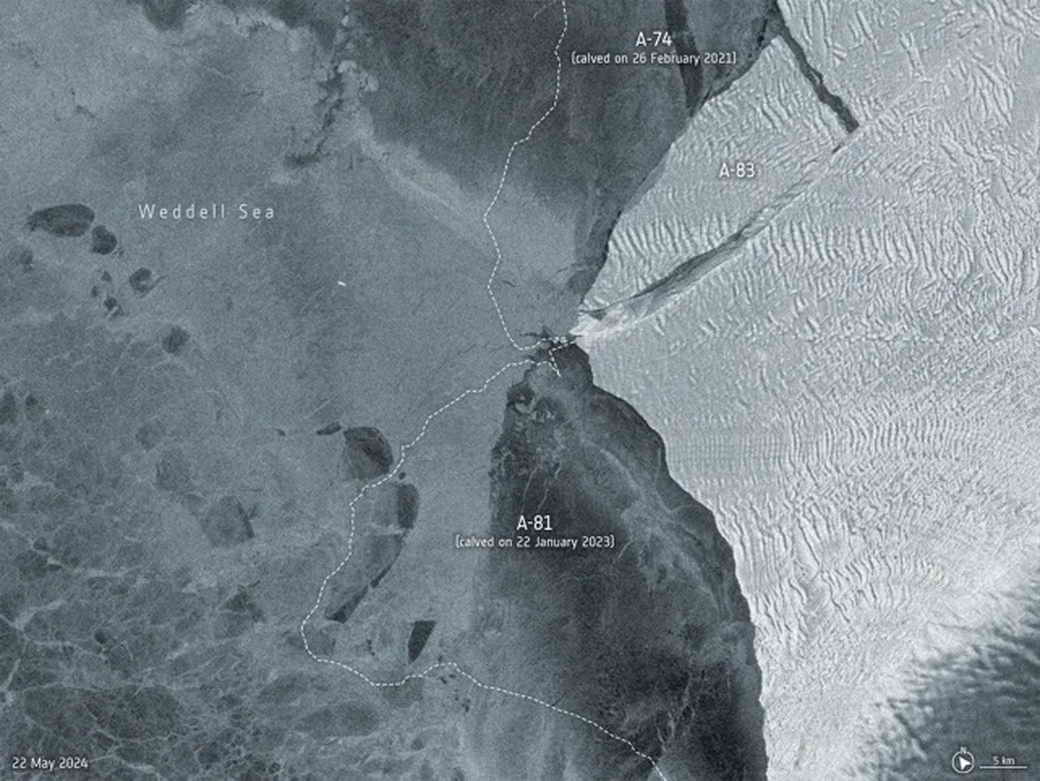 Огромный айсберг откололся от ледника в Антарктиде (он размером с город!)