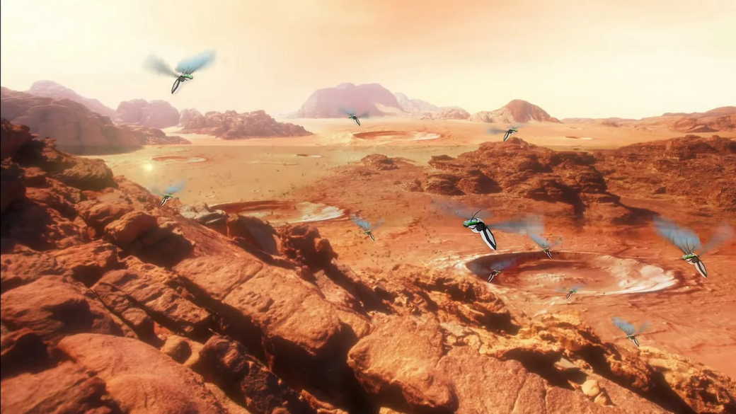 НАСА создает марсианских роботов-пчел для поиска жизни на планете