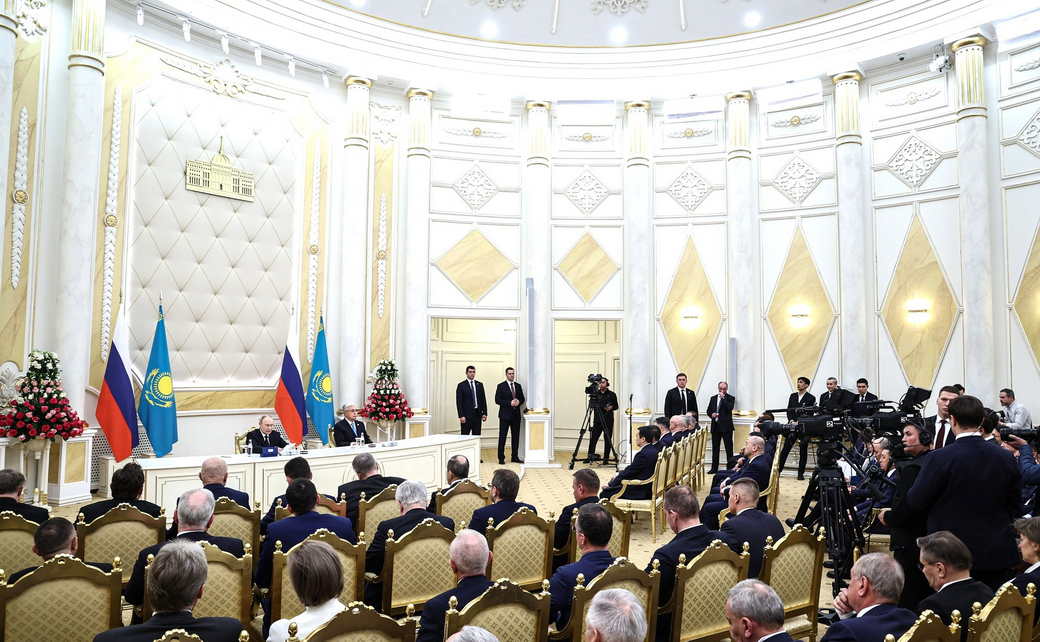 Президенты России и Казахстана сделали заявления для СМИ