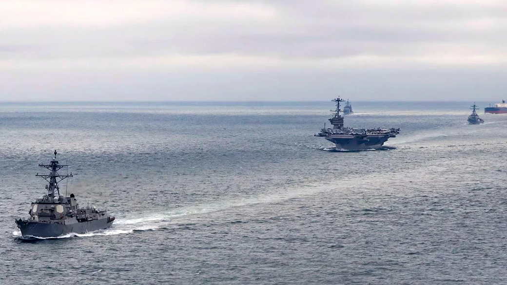 Ударная группа ВМС США с авианосцем «Гарри Трумэн» прибыла на Ближний Восток