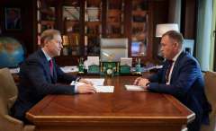 Первый заместитель председателя Правительства РФ Денис Мантуров и губернатор Илья Середюк обсудили диверсификацию экономики Кузбасса
