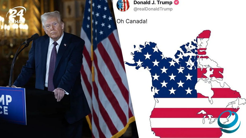 Трамп разрисовал Канаду и назвал её 51-й штатом